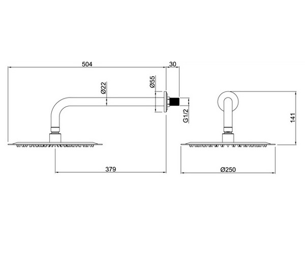 верхний душ ALLEN BRAU PRIORITY